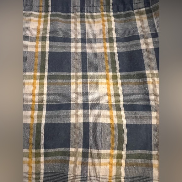 Mens XXL Croft & Barrow Quick Dry Blue Plaid Button Down Shirt - Picture 5 of 6